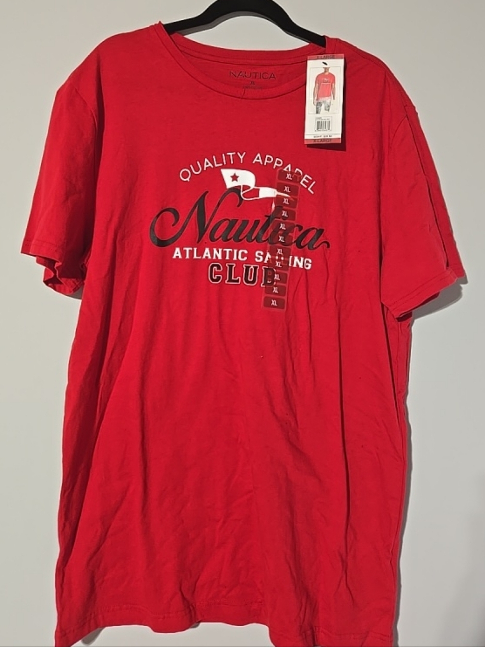 Nautica Red Short-Sleeve Graphic Logo Tee